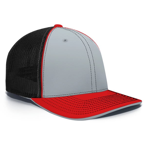 Trucker Flexfit® Cap with Pro-stitched finish.... from ASI 37461 Augusta Sportswear / Pacific Headwear