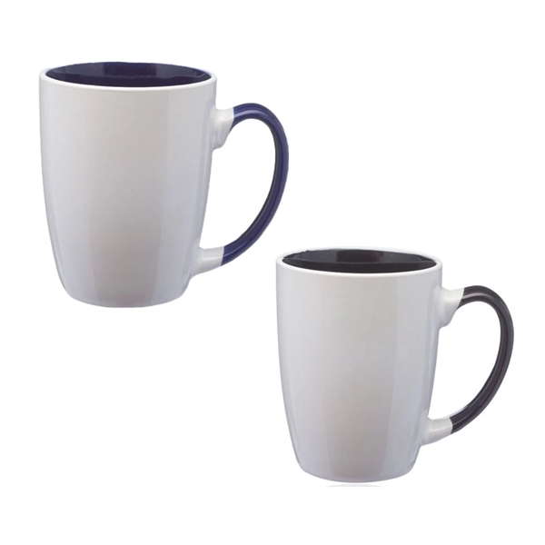 Dual tone stoneware mug, 12 oz. capacity with 1 color silkscreen... from ASI 37218 Athena Promo (tm)