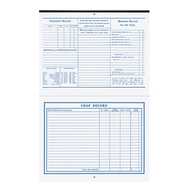 Single image wall calendar with monthly budget, zodiac, weather forecasts... from ASI 50873 Drum-Line / Drum-line Inc