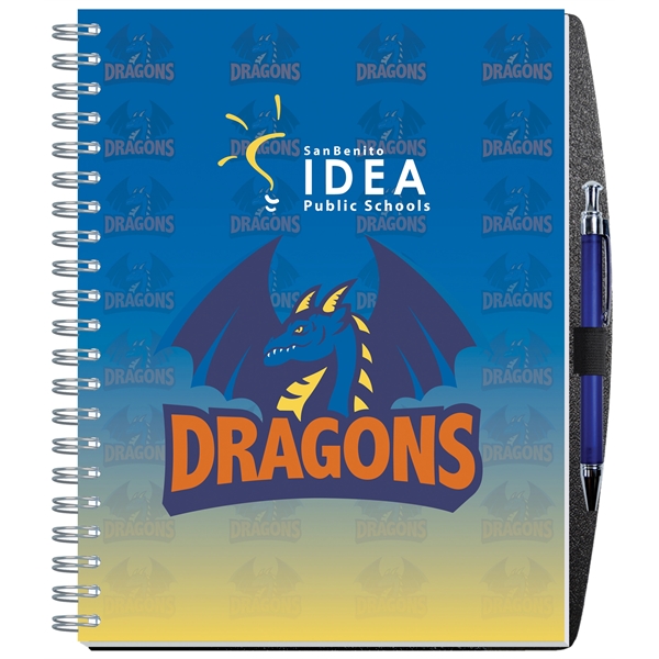 8 3/4" x 10 5/8" gloss, full color journal with black... from ASI 50873 Drum-Line / Drum-line Inc