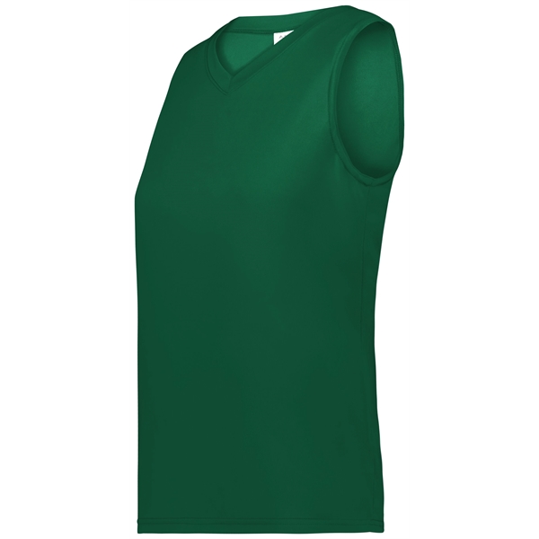 Girls Sleeveless Wicking Attain Jersey with 100% polyester wicking knit.... from ASI 37461 Augusta Sportswear