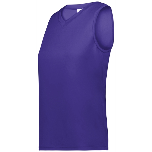 Girls Sleeveless Wicking Attain Jersey with 100% polyester wicking knit.... from ASI 37461 Augusta Sportswear