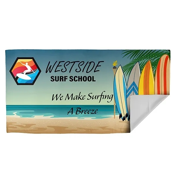 SpaceSaver 60" x 30" 200GSM rPET recycled polyester material full color... from ASI 62660 Innovation Line