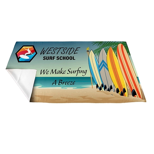 SpaceSaver 60" x 30" 200GSM rPET recycled polyester material full color... from ASI 62660 Innovation Line