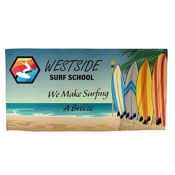 SpaceSaver 60" x 30" 200GSM rPET recycled polyester material full color... from ASI 62660 Innovation Line