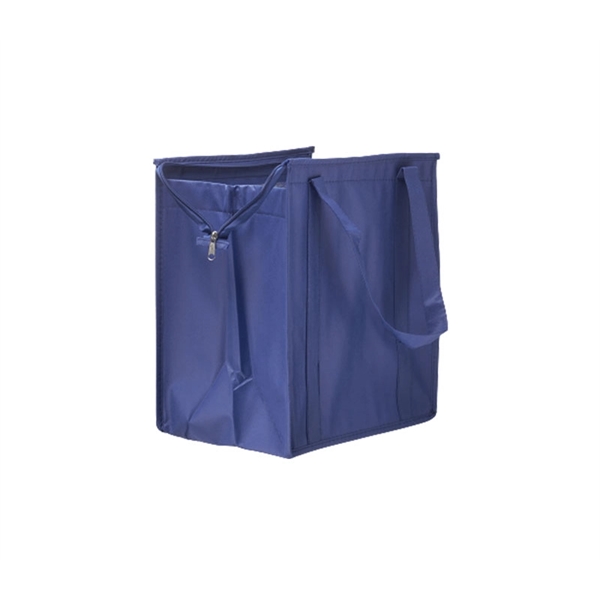 Non-woven insulated cooler bag with pocket plus 1 color silkscreen imprint... from ASI 37218 Athena Promo (tm)
