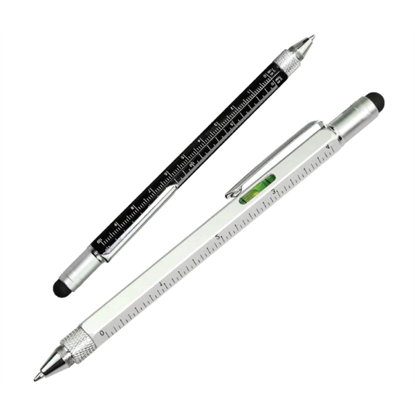 6-in-1 Metal Multifunction pen plus 1C1P silkscreen imprint or laser engraving... from ASI 37218 Athena Promo (tm)