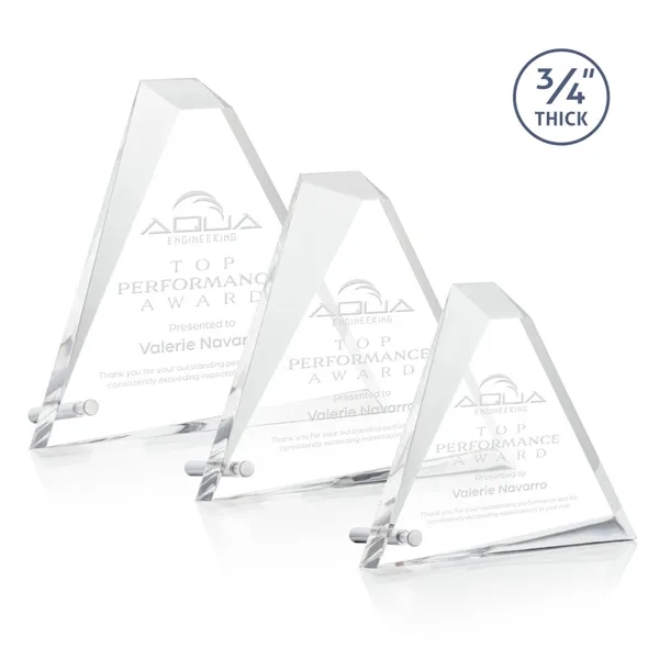 The 3/4" thick Acrylic Glenrock Award features a multifaceted pyramid, perched... from ASI 84592 St Regis Group / St Regis