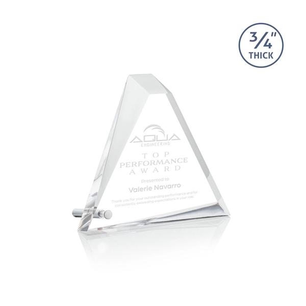 The 3/4" thick Acrylic Glenrock Award features a multifaceted pyramid, perched... from ASI 84592 St Regis Group / St Regis