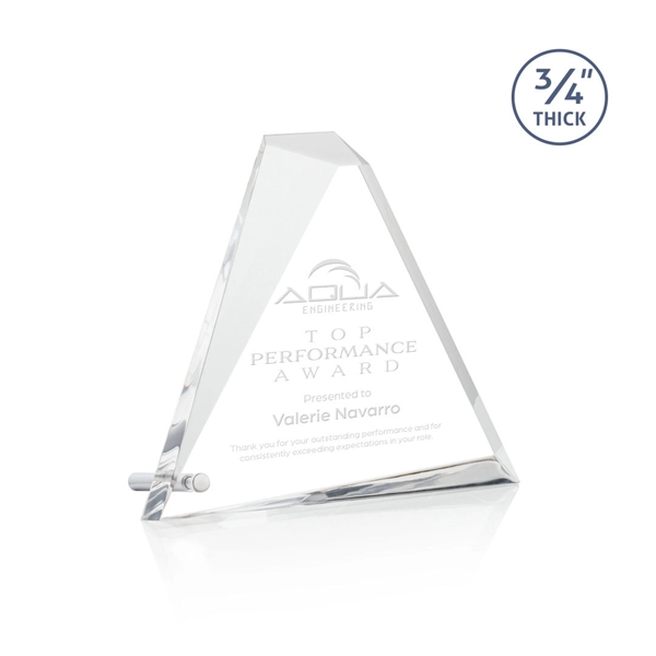 The 3/4" thick Acrylic Glenrock Award features a multifaceted pyramid, perched... from ASI 84592 St Regis Group / St Regis