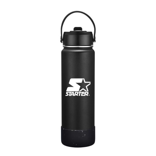 Ronette 27oz water bottle with silicone bottom. Powder coated. 18/8 stainless... from ASI 90859 Tempo Industries Inc