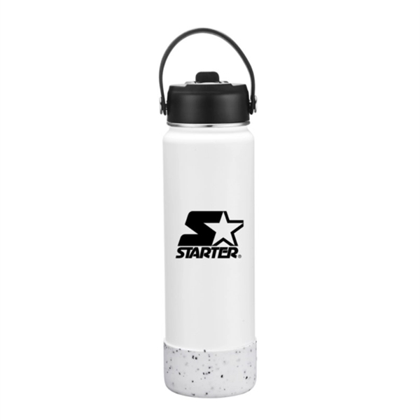 Ronette 27oz water bottle with silicone bottom. Powder coated. 18/8 stainless... from ASI 90859 Tempo Industries Inc