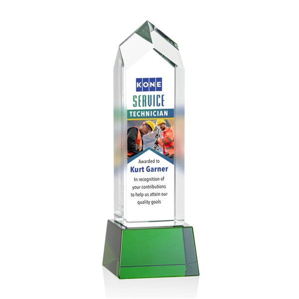 Clarington VividPrint™ Award on Base - Green... from ASI 84592 St Regis Group / St Regis
