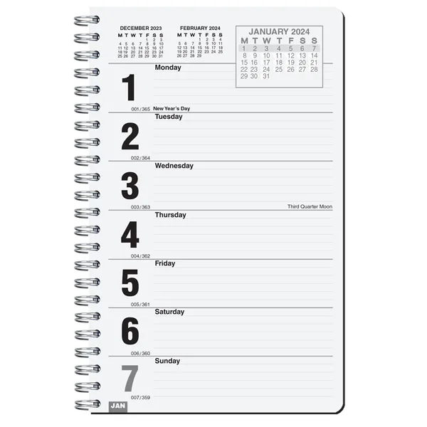 5 1/4" x 8 1/4" Poly weekly planner.... from ASI 50873 Drum-Line / Drum-line Inc