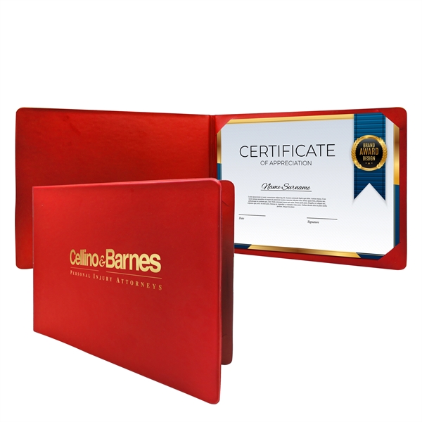 Smooth vinyl diploma holder for 11" x 8.5" certificates.... from ASI 90807 Tekweld