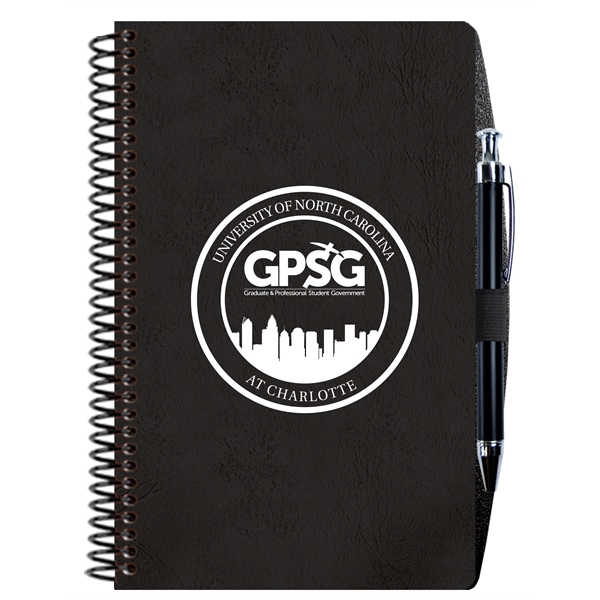 5 1/4" x 8 1/4" Flex weekly planner with a leatherette... from ASI 50873 Drum-Line / Drum-line Inc