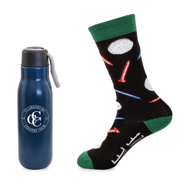 Less Work, More Golf Gift Set - 16oz Insulated Bottle &... from ASI 44900 NC Custom (CI/Lanco) / Lanco