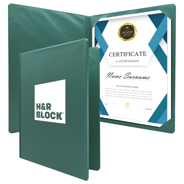 Smooth vinyl diploma holder for 11" x 8.5" certificates.... from ASI 90807 Tekweld