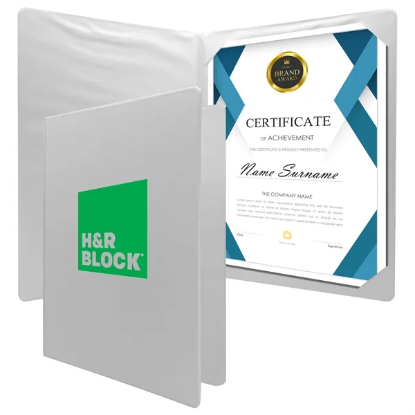 Smooth vinyl diploma holder for 11" x 8.5" certificates.... from ASI 90807 Tekweld