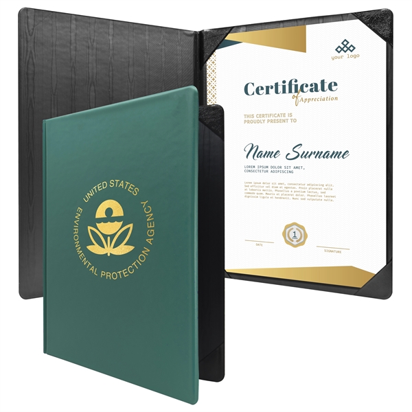 Standard vinyl diploma holder for 11" x 8.5" certificates.... from ASI 90807 Tekweld