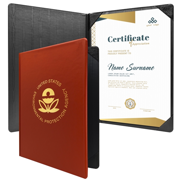 Standard vinyl diploma holder for 11" x 8.5" certificates.... from ASI 90807 Tekweld
