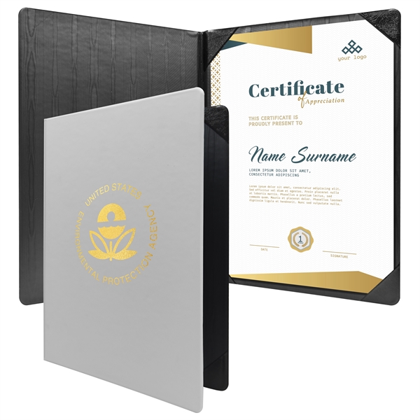 Standard vinyl diploma holder for 11" x 8.5" certificates.... from ASI 90807 Tekweld