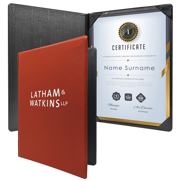 Padded diploma holders and 11" x 8.5" certifications.... from ASI 90807 Tekweld