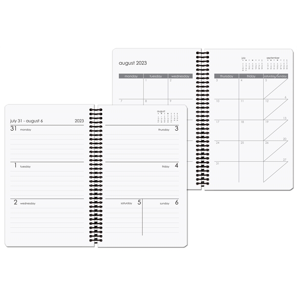 5 1/4" x 8 1/4" Poly academic weekly planner with one... from ASI 50873 Drum-Line / Drum-line Inc