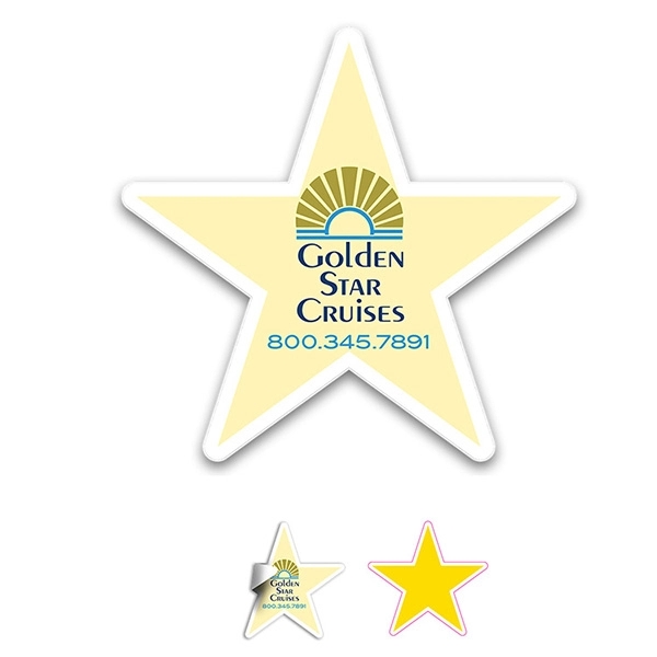 4" star-shaped 6 mil matte vinyl CustomCut(TM) stickers.... from ASI 62660 Innovation Line