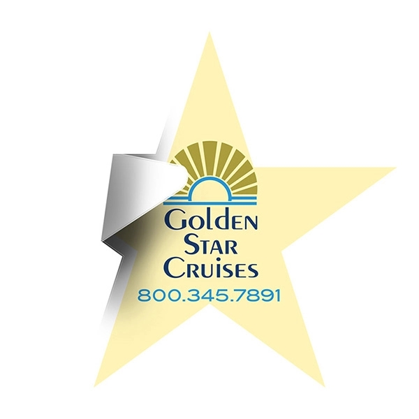 4" star-shaped 6 mil matte vinyl CustomCut(TM) stickers.... from ASI 62660 Innovation Line