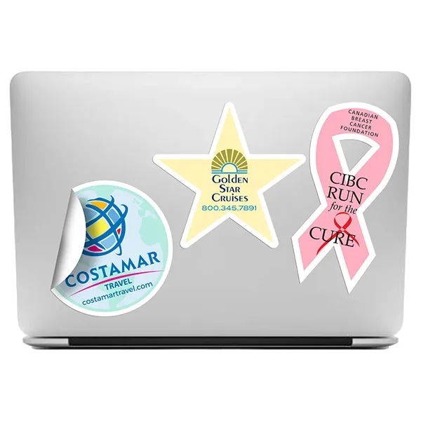 4" star-shaped 6 mil matte vinyl CustomCut(TM) stickers.... from ASI 62660 Innovation Line