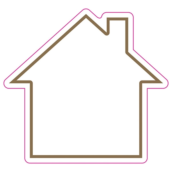 4" house-shaped 6 mil matte vinyl CustomCut™ stickers.... from ASI 62660 Innovation Line