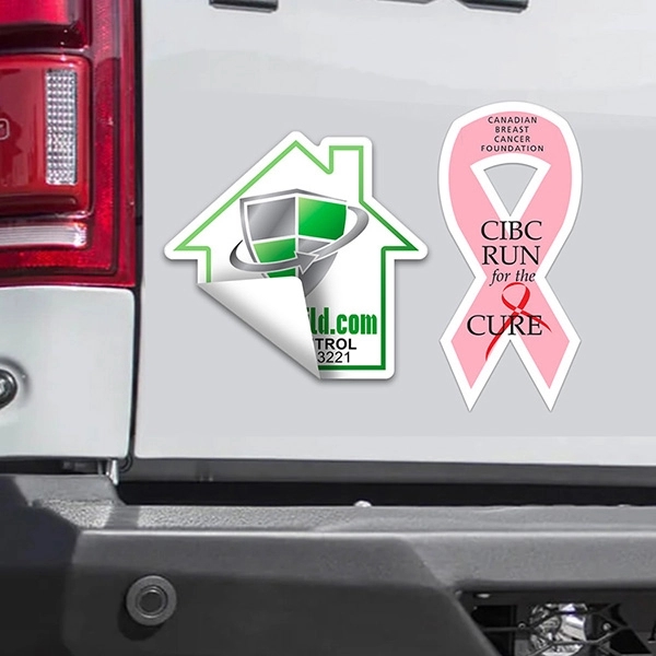 4" house-shaped 6 mil matte vinyl CustomCut™ stickers.... from ASI 62660 Innovation Line