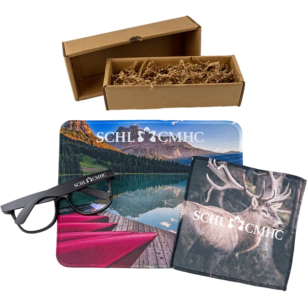 Pupil kit with blue blockers, microfiber cleaning cloth, mouse pad, and... from ASI 57653 Gold Bond