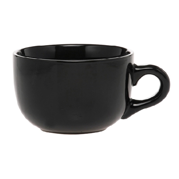 bowl shaped stoneware mug for coffee or soup, 18 oz. plus... from ASI 37218 Athena Promo (tm)