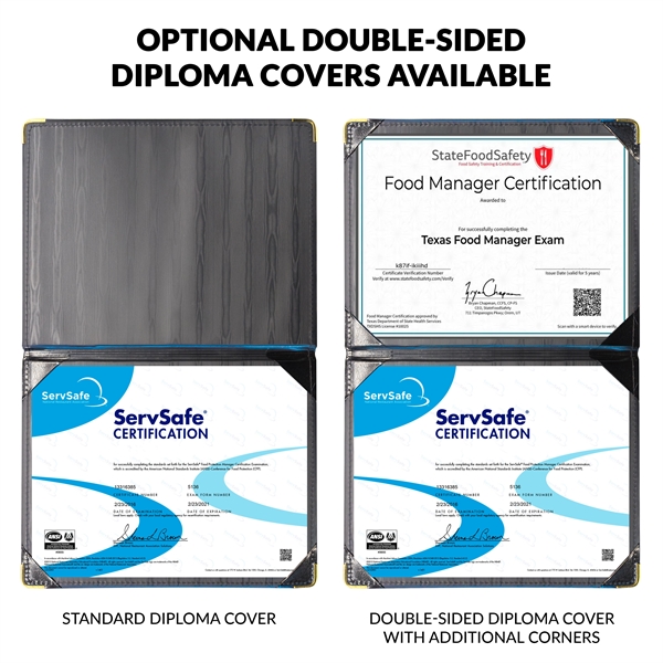 Diploma holder features a comfortable, padded vinyl cover heat sealed with... from ASI 90807 Tekweld