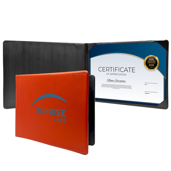 Diploma holder features a comfortable, padded vinyl cover heat sealed with... from ASI 90807 Tekweld
