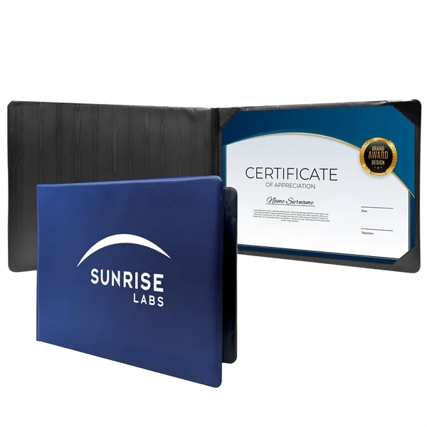 Diploma holder features a comfortable, padded vinyl cover heat sealed with... from ASI 90807 Tekweld