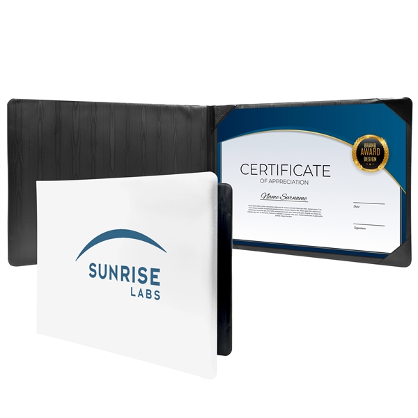 Diploma holder features a comfortable, padded vinyl cover heat sealed with... from ASI 90807 Tekweld