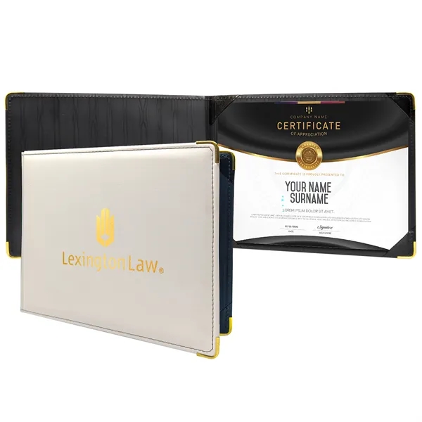 This Diploma Cover features a comfortable, padded vinyl material with decorative... from ASI 90807 Tekweld