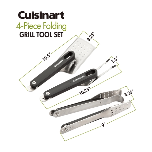 The Cuisinart 4-Piece Folding Grill Tool Set is the perfect set... from ASI 56070 Gemline / Gemline®