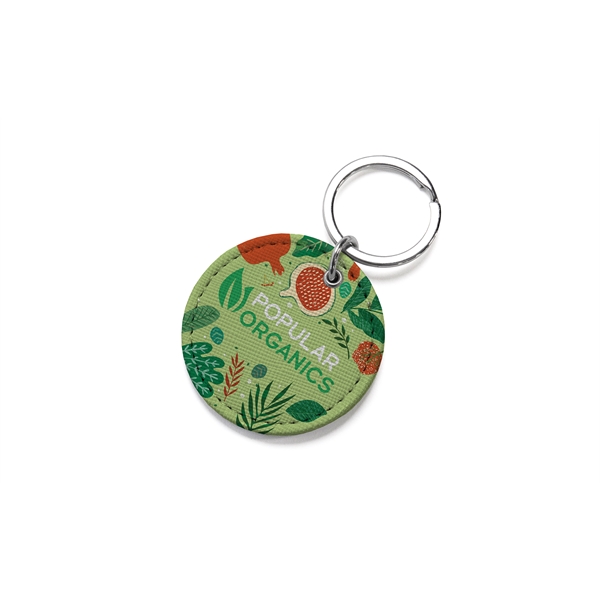 Full-color, full-bleed vegan leather keychain... from ASI 45657 Pop! Promos