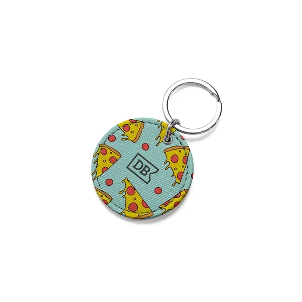 Full-color, full-bleed vegan leather keychain... from ASI 45657 Pop! Promos