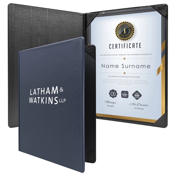 Padded diploma holder for 8.5" x 11" portrait certificates.... from ASI 90807 Tekweld