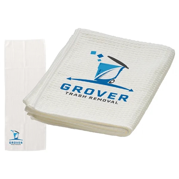 12- x 32- Waffle Microfiber Sports Towel... from ASI 36730 Ariel Premium Supply Inc