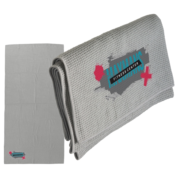 30- x 60- Waffle Microfiber Beach Towel... from ASI 36730 Ariel Premium Supply Inc