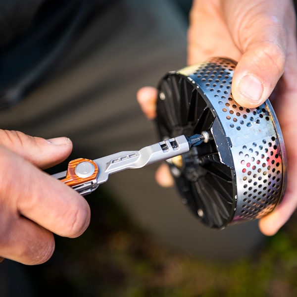 Multi-tool folding knife with two-sided driver, bottle opener, and plain edge... from ASI 61005 Hirsch Gift Inc