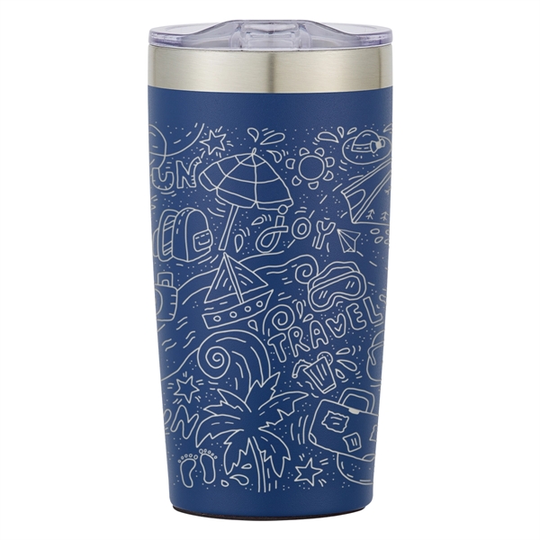 20 ounce double wall insulated stainless steel tumbler with thumb slide... from ASI 61125 Hit Promotional Products / Hit®
