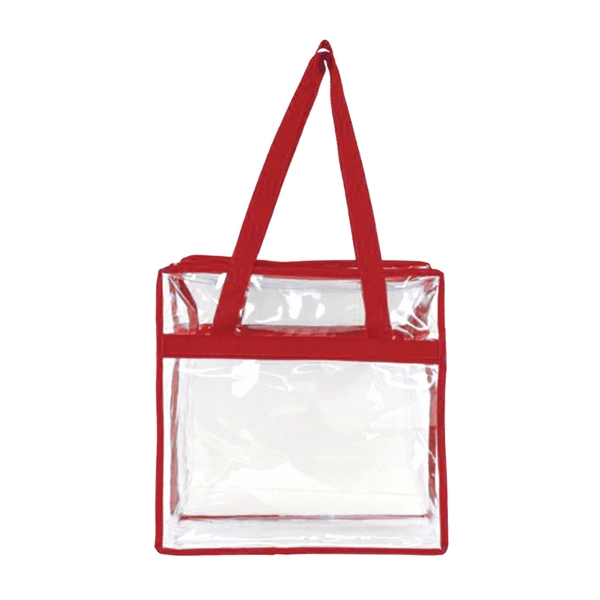 Basic Clear Stadium Security Zipper Tote... from ASI 41511 Brainchild USA Inc / BrainChild Gift Club
