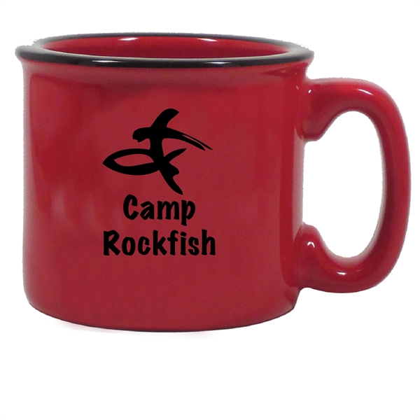 Ceramic made 15 Oz. Camp Mug.... from ASI 74245 Nordic Co Inc / Nordic Promos